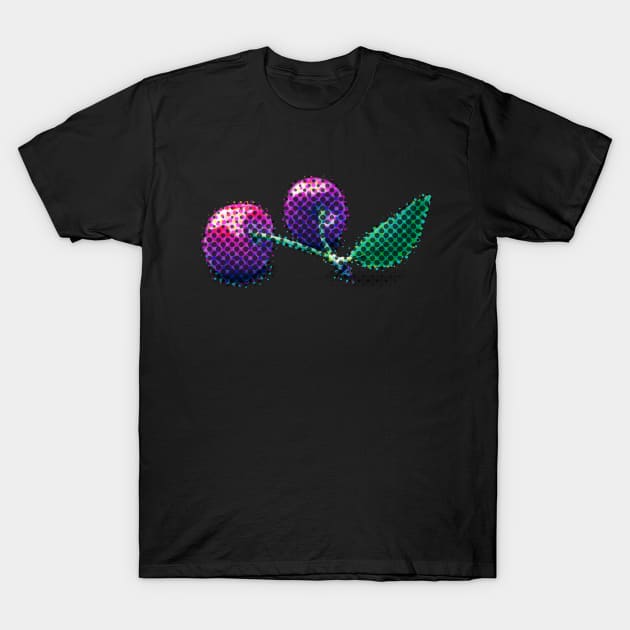 Psychedelic Cherries T-Shirt by IntergalacticFlamingo